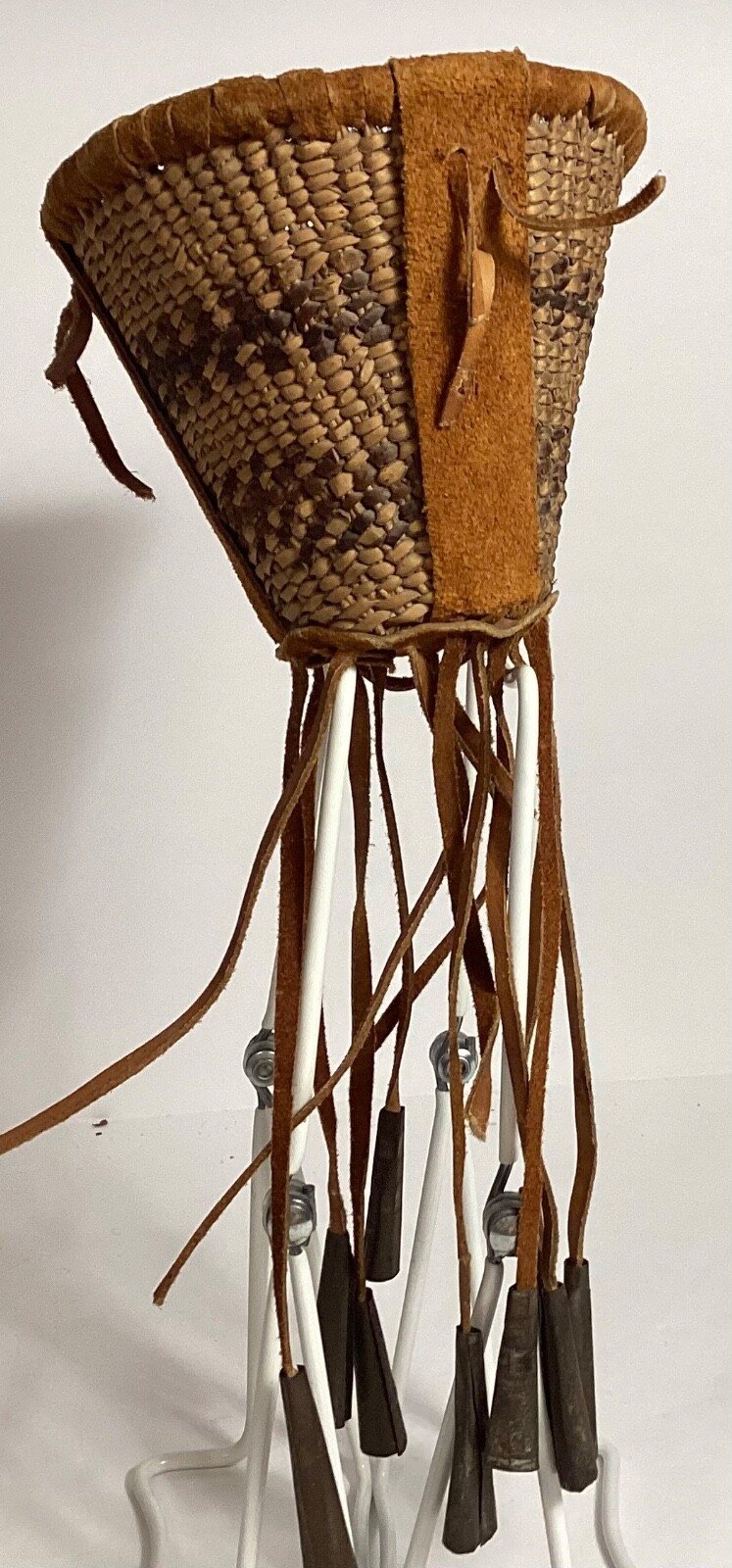 Vintage Apache Native American Burden Basket Hand Woven Handmade Very