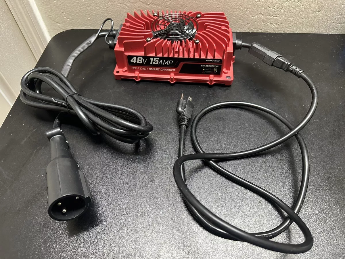 FORM 15 AMP Club Car Battery Charger for 48 Volt Golf Carts