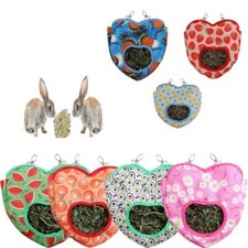 Rabbit Hay Bag Guinea Pig Pet Hanging Pouch Feeder Holder Eating Feeding Bag