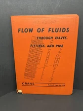 1957 Crane Flow Of Fluids Through Valves Fittings and Pipe Book Technical Papers