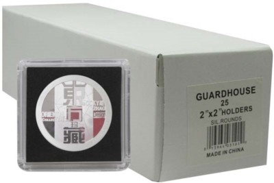 2x2 Snaplock For US Silver Round 39mm 25 New Coin Holders Guardhouse Tetra