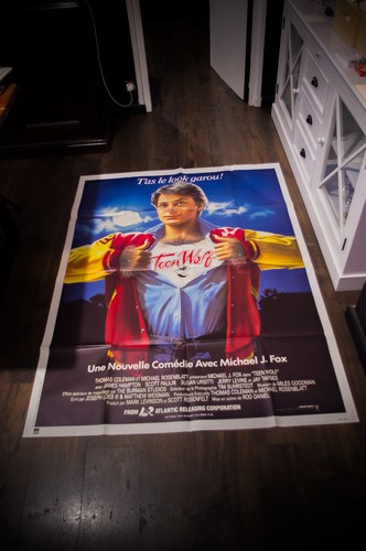 TEEN WOLF Michael J. Fox French Grande Vintage Movie Poster Original 1985