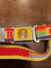 Vintage 1980's Care Bears Tender Heart Bear Kids Magnetic Belt