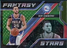 2020-21 Donruss Ben Simmons Fantasy Stars #4 Green Flood Holo Insert