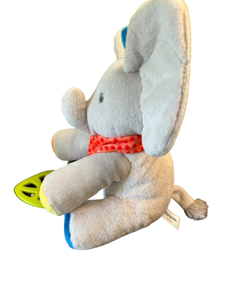 Gund Flappy Elephant Baby Activity Plush Rattle Crinkle Teether Squeaker Stuffed - Image 4 of 4