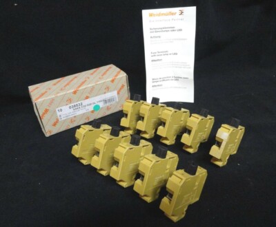 (LOT of 10 NEW) WEIDMULLER ~ 038532 ~ SAKS 1/32 G20 Gl 115V ~ 110V 10A AWG 26-10