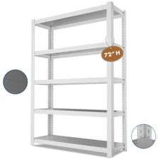 WORKPRO 72" 5Tier Shelving Unit Adjustable Storage Shelves Boltless Garage Shelf