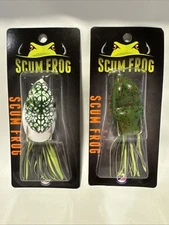 Lot of 2 Southern Lure Co 5/16 Oz Scum Frog Lures