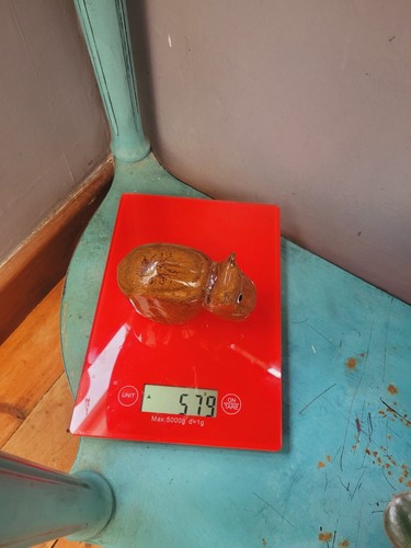 Chunky Hippopotamus / Hippo Glass Paperweight 579g 7x11 cm - Picture 9 of 9