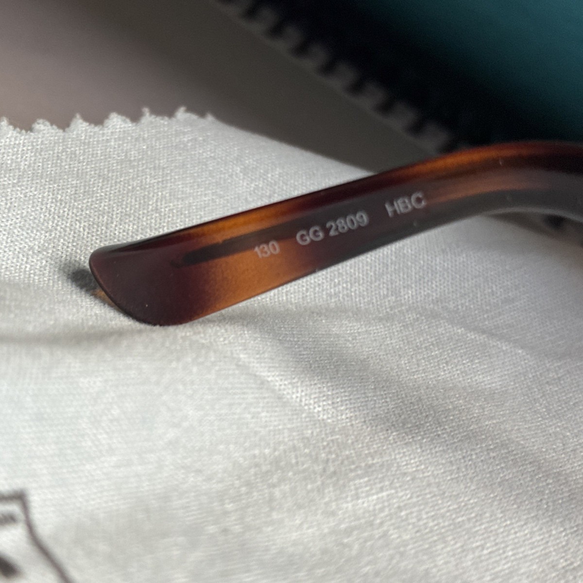 Gucci GG 2809 Brown Rectangular Full Rim Eyeglasses Unisex Logo