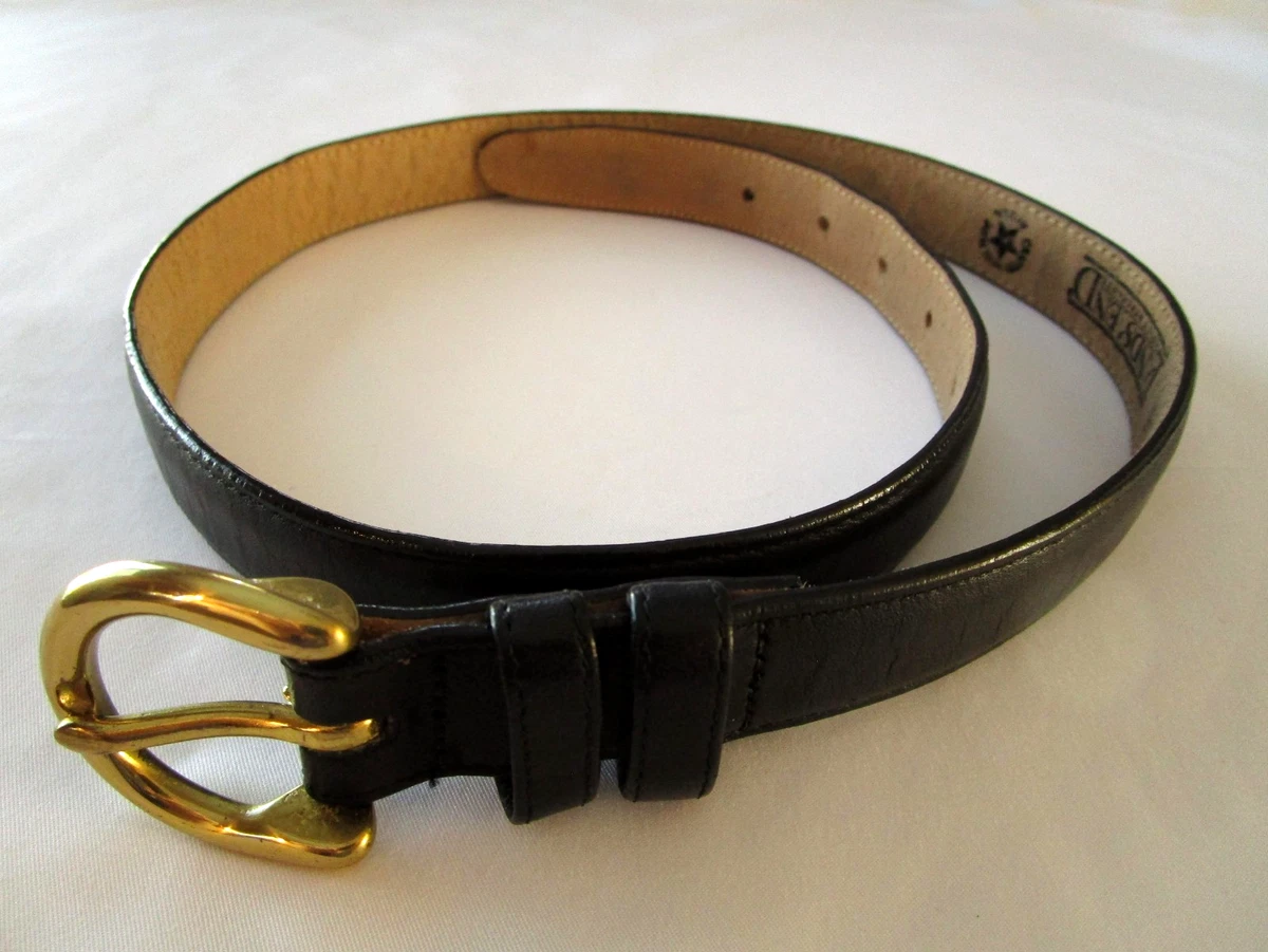 Vintage Lands\' End Womens Black Leather Belt - 32 Lands main image 2