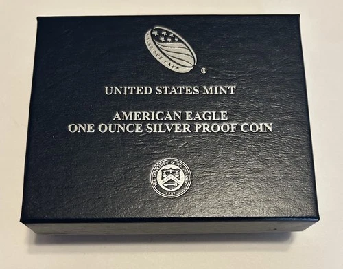 2014-W American Eagle Silver Proof Dollar 1 oz. Bullion Coin with Box & COA