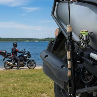 fishing rod holder motorcycle Bike Mount seat stay or direct to the rear axle Bakcou - Fishing Rod Holder
