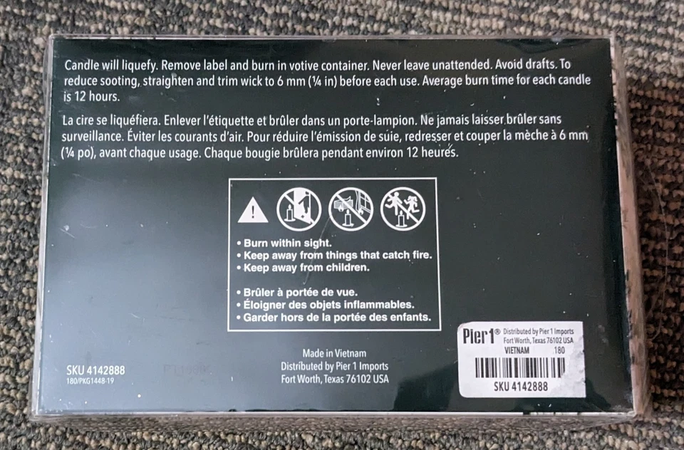 Pier 1 Holiday Forest 6 Pack Candle Votives Green Unused Scented  - Image 4 of 4