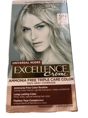 L'Oreal Paris Excellence Crème Hair Color  - #9N Natural Light Blonde New Sealed