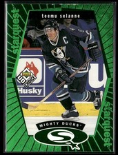 1993-94 upperdeck starquest green teemu Selanne Anaheim Mighty Ducks #SQ5