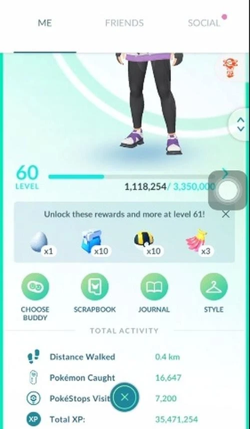 Pokémon Go Acc Level 60 +53 Shiny +2.8m Stardust - Bild 2 von 4