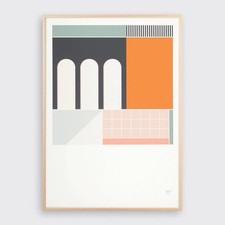 Tom Pigeon Architectural Giclee Art Print Place 3 Size A3