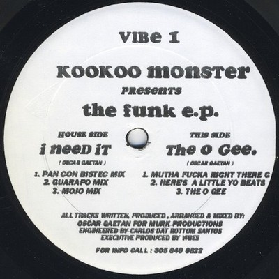 Kookoo Monster - The Funk E.P. (12'') (Very Good Plus (VG+)) - 4015807912]