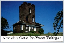 Postcard  Alexander's Castle Fort Worden Washington