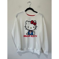 Hello Kitty white crewneck sweatshirt womens S