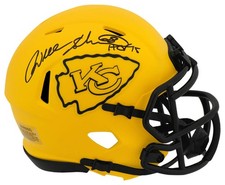 Will Shields Signed Chiefs RAVE Riddell Mini Helmet w/HOF'15 - (SCHWARTZ COA)