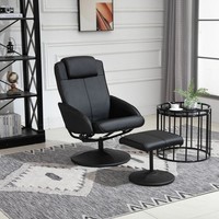 Homcom Relaxsessel Sessel Fernsehsessel Armsessel 360° Drehbar Mit FußStüTze
