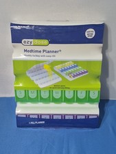 Weekly 4/Day with Easy-Fill Medtime Planner Sealed New