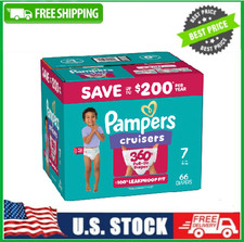 Pampers Cruisers 360 Baby Diapers Size 7, 66 Count