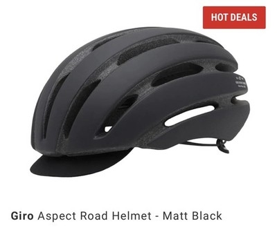 Giro Aspect Road Helmet - Matt Black MEDIUM