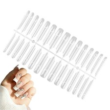 150pcs Nail Form Reusable Transparent Manicure Form Nail Stencil Molds