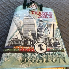 Trader Joe's ECO Reusable Shopping Grocery Gift Tote Bags NWT Boston MA