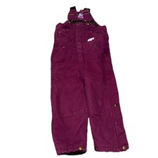 Berne Bib Overalls Toddler Size Small 3T Purple Coveralls Insulated Quilt Lined