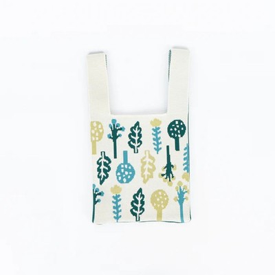 Donna Wilson Knitted Mini Tote Bag ''Forest Pattern'' 2026SS JP LTD Original