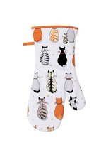 Cats in Waiting GAUNTLET cat oven glove oven mitt one hand ovenglove animals