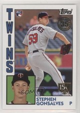2019 Topps 1984 Baseball Rookies 150th Anniversary 82/150 Stephen Gonsalves a2e