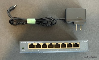 TP-Link TL-SG108 8-Port 10/100/1000 Mbps Gigabit Ethernet Desktop Switch