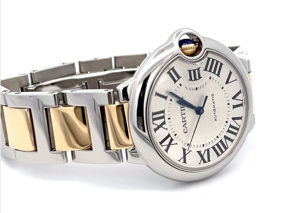 Cartier Ballon Bleu Unisex 36mm Automatic - 18K Rose Gold/Steel Elegant Watch - Image 4 of 4