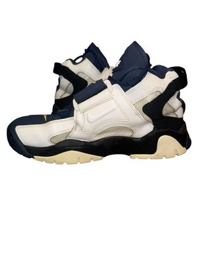 Nike Air Barrage Mid White Midnight Navy Black Yellow AT7847-101