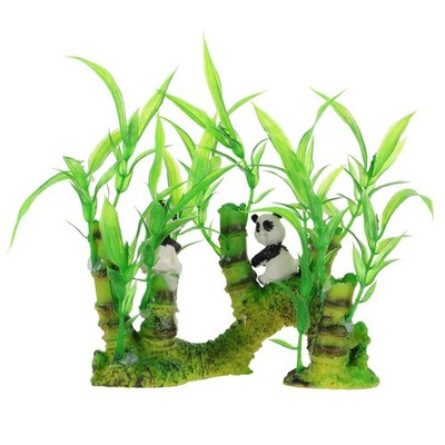 Lebendige aquatische Pflanze ornament lebensechte wasserpflanze unterwasser ask