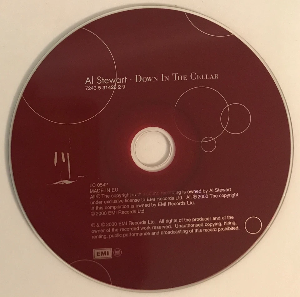 All Stewart Down In The Cellar CD EMI 2000 Pop Rock Foto 4 de 4