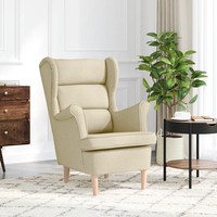 Stoff Sessel Creme 74X84X100 Cm Polstersessel Wohnzimmer
