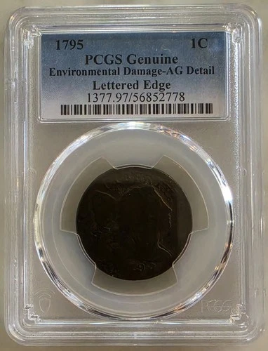Photo of a 1795-P Large Cent from an eBay listing that sold on Jun 22, 2026