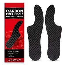 Carbon Fiber Insole 1 Pair : Rigid Shoe Insert for Men Women - for Morton's...