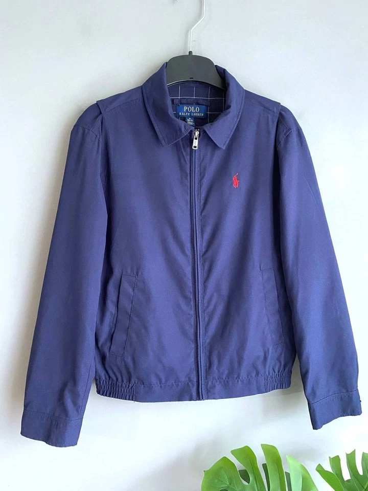 Polo Ralph Lauren Blue Harrington Jacket, Kids Size M 10-12 Years - Image 2 of 4