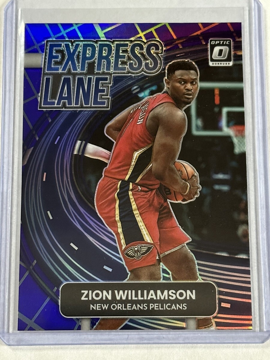 2022-23 Donruss Optic Zion Williamson Express Lane Purple Prizm #9
