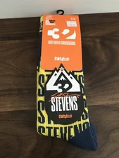 ThirtyTwo Scott Stevens Signature Snowboard Socks Men’s Size S/M 5-9 Blue/Yellow