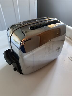 Toastmaster 1B14 Toaster Vintage Art Deco Chrome Bakelite 1950's Tested 
