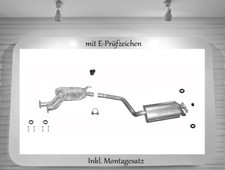 Auspuffanlage Mercedes 190 (W201) 2.0 2.3 Auspuff Montagesatz Bj. 03.91 - 12.93