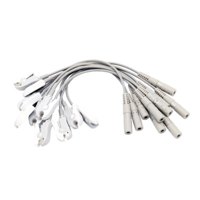ECG 10-Leads Patient Cable Adult/Pediatric Banana 4.0 to Clip Pigtail Adapters